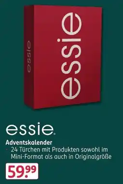 Rossmann essie Adventskalender Angebot