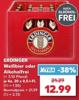 Kaufland ERDINGER Weissbier oder Alkoholfrei Angebot