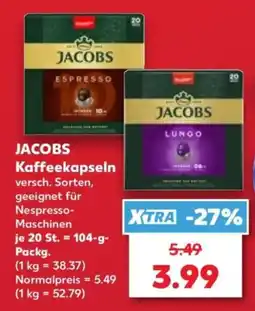 Kaufland Jacobs Kaffee kapseln Angebot