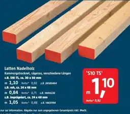 Bauhaus Latten Nadelholz Angebot
