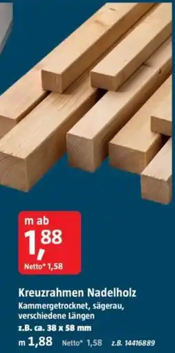 Bauhaus Kreuzrahmen Nadelholz Angebot