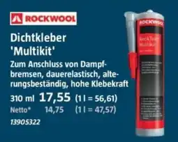 Bauhaus Rockwool Dichtkleber 'Multikit' Angebot
