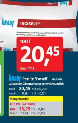 Bauhaus knauf Perlite 'Isoself' Angebot