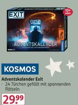 Rossmann Adventskalender Exit Angebot