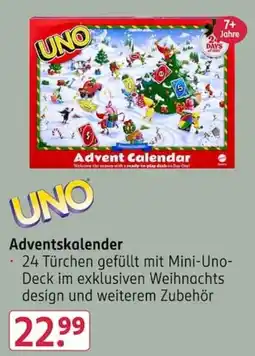 Rossmann UNO Adventskalender Angebot