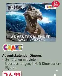 Rossmann Adventskalender Dinorex Angebot
