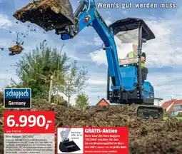 Bauhaus Scheppach Mini-Bagger 'EXC1400' Angebot