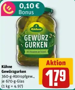nahkauf Kühne Gewürzgurken Angebot