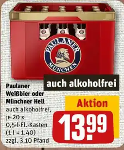 nahkauf Paulaner Weißbier oder Münchner Hell Angebot