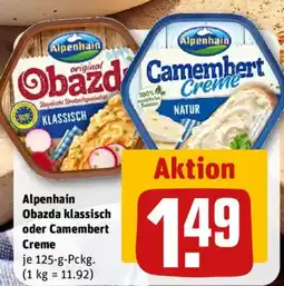 nahkauf Alpenhain Obazda klassisch oder Camembert Creme Angebot