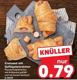 Kaufland Croissant mit Geflügelwürstchen Angebot