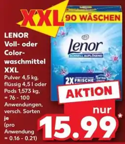 Kaufland LENOR Voll- oder Color-waschmittel Angebot