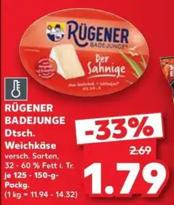 Kaufland RÜGENER BADEJUNGE Weichkäse Angebot