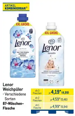 METRO Lenor Weichpüler Angebot