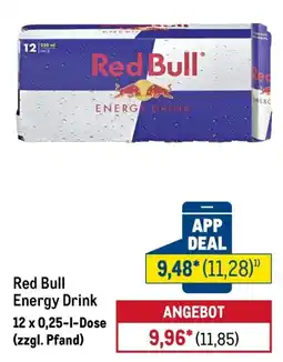 METRO Red Bull Energy Drink Angebot
