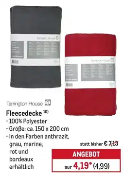 METRO Tarrington House Fleecedecke Angebot