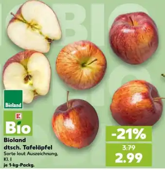 Kaufland Bioland dtsch. Tafeläpfel Angebot