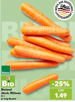 Kaufland Bioland dtsch. Möhren Angebot