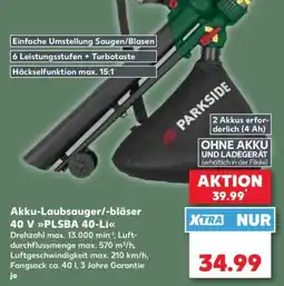 Kaufland Akku-Laubsauger/-bläser 40 V »PLSBA 40-Li« Angebot