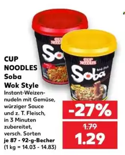 Kaufland CUP NOODLES Soba Angebot