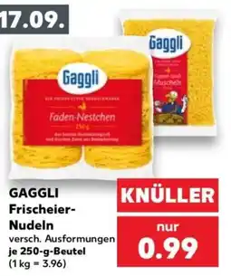 Kaufland GAGGLI Frischeier-Nudeln Angebot