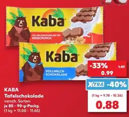 Kaufland KABA Tafelschokolade Angebot