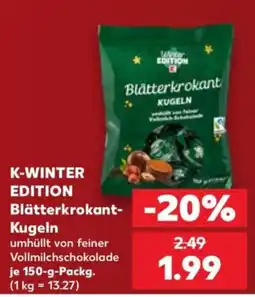 Kaufland K-WINTER EDITION Blätterkrokant-Kugeln Angebot