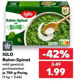 Kaufland IGLO Rahm-Spinat Angebot