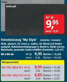 Bauhaus Feinsteinzeug 'My Style' Angebot