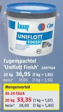 Bauhaus Knauf Fugenspachtel 'Uniflott Finish' Angebot