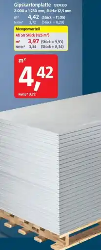 Bauhaus Gipskartonplatte Angebot