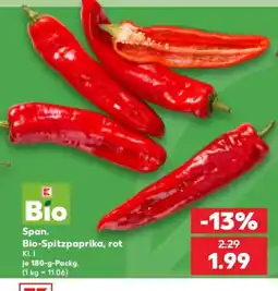 Kaufland Span. Bio-Spitzpaprika, rot Angebot