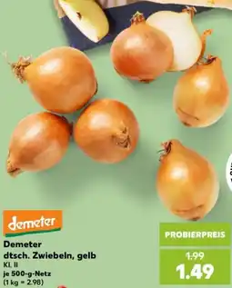 Kaufland Demeter dtsch. Zwiebeln, gelb Angebot