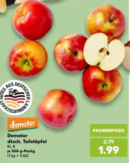 Kaufland Demeter dtsch. Tafeläpfel Angebot
