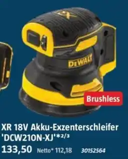 Bauhaus DEWALT XR 18V Akku-Exzenterschleifer 'DCW210N-XJ' Angebot
