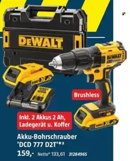 Bauhaus DEWALT Akku-Bohrschrauber 'DCD 777 D2T' Angebot