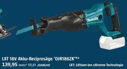 Bauhaus Makita LXT 18V Akku-Reciprosäge 'DJR186ZK' Angebot