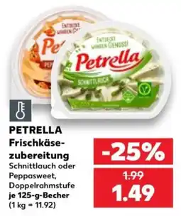 Kaufland Petrella Frischkäsezubereitung Schnittlauch Angebot