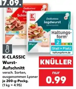 Kaufland K-CLASSIC Wurst-Aufschnitt Angebot