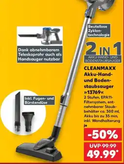 Kaufland CLEANMAXX Akku-Hand- und Bodenstaubsauger Angebot