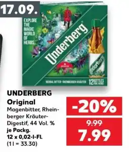 Kaufland Underberg Original Angebot