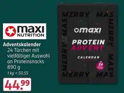 Rossmann maxi NUTRITION Protein Advent Calendar Angebot
