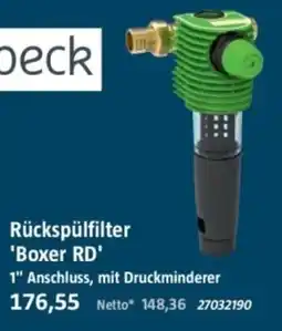 Bauhaus Rückspülfilter 'Boxer RD' Angebot