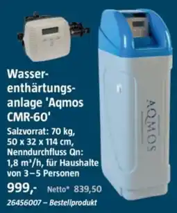 Bauhaus Wasserenthärtungsanlage 'Aqmos CMR-60' Angebot