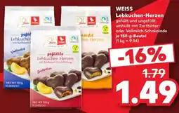 Kaufland WEISS Lebkuchen-Herzen Angebot