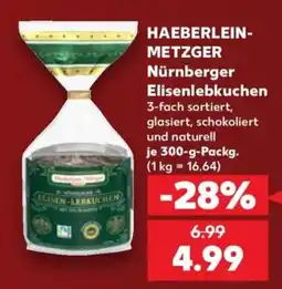 Kaufland HAEBERLEIN-METZGER Nürnberger Elisenlebkuchen Angebot