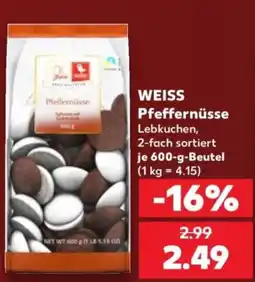 Kaufland WEISS Pfeffernüsse Angebot