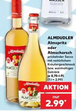 Kaufland ALMDUDLER Almspritz Angebot