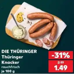 Kaufland DIE THÜRINGER Thüringer Knacker Angebot