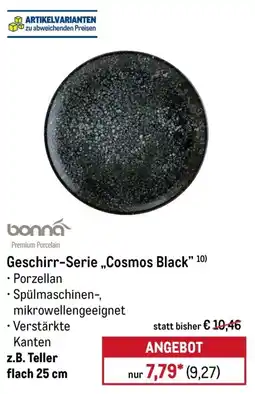 METRO Geschirr-Serie „Cosmos Black“ Angebot